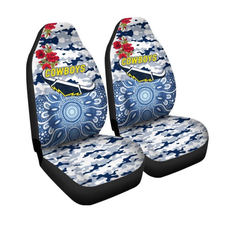 National Rugby League store - Loyal fans of North Queensland Cowboys's Set 2 Car Seat Cover:vintage National Rugby League suit,uniform,apparel,shirts,merch,hoodie,jackets,shorts,sweatshirt,outfits,clothes