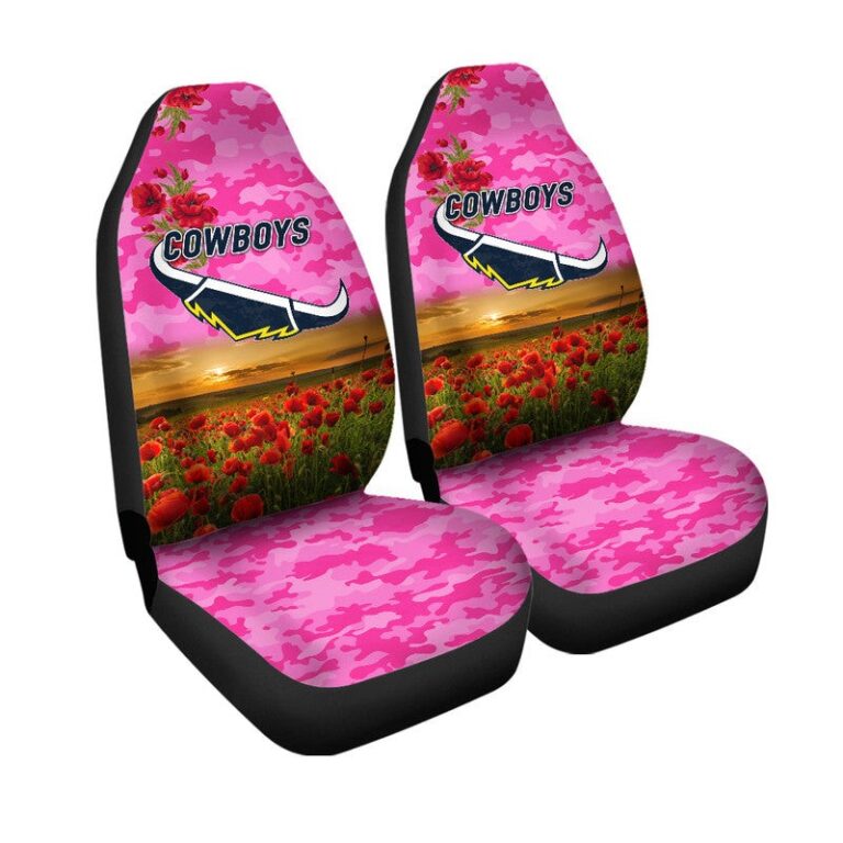 National Rugby League store - Loyal fans of North Queensland Cowboys's Set 2 Car Seat Cover:vintage National Rugby League suit,uniform,apparel,shirts,merch,hoodie,jackets,shorts,sweatshirt,outfits,clothes