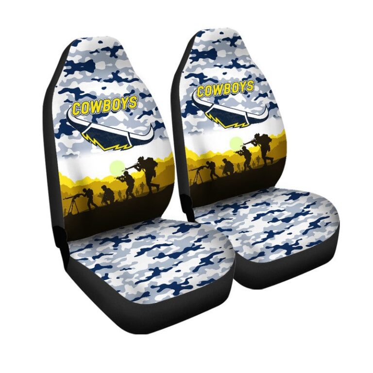 National Rugby League store - Loyal fans of North Queensland Cowboys's Set 2 Car Seat Cover:vintage National Rugby League suit,uniform,apparel,shirts,merch,hoodie,jackets,shorts,sweatshirt,outfits,clothes