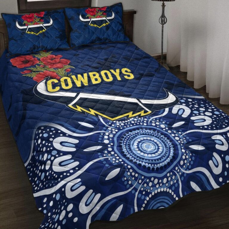 National Rugby League store - Loyal fans of North Queensland Cowboys's Quilt + 1/2 Pillow Cases:vintage National Rugby League suit,uniform,apparel,shirts,merch,hoodie,jackets,shorts,sweatshirt,outfits,clothes