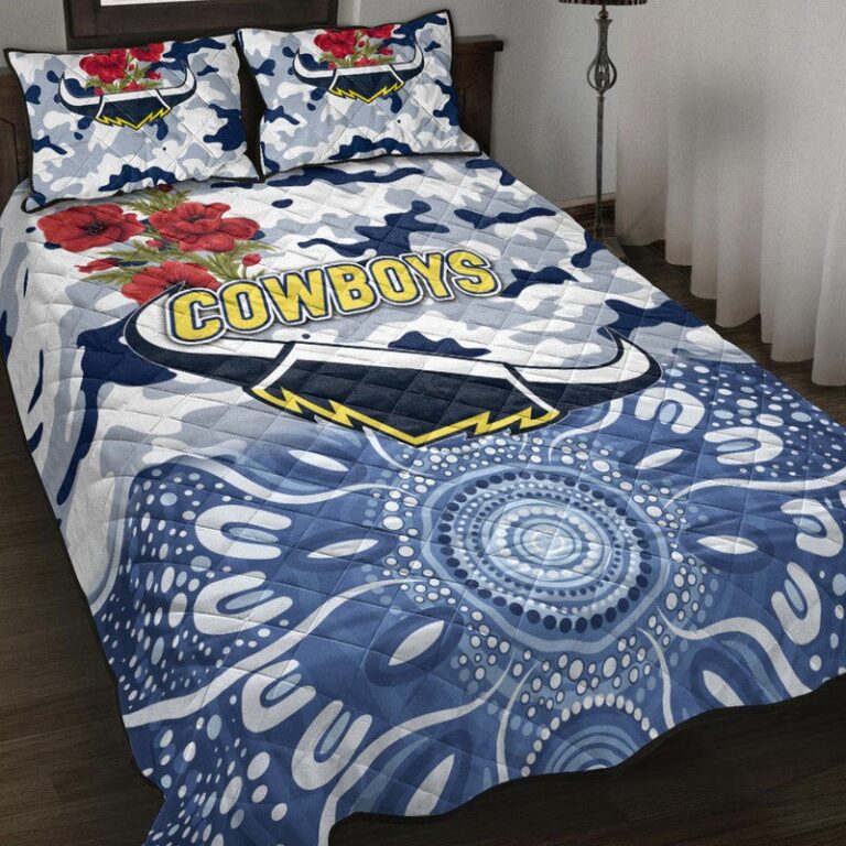 National Rugby League store - Loyal fans of North Queensland Cowboys's Quilt + 1/2 Pillow Cases:vintage National Rugby League suit,uniform,apparel,shirts,merch,hoodie,jackets,shorts,sweatshirt,outfits,clothes