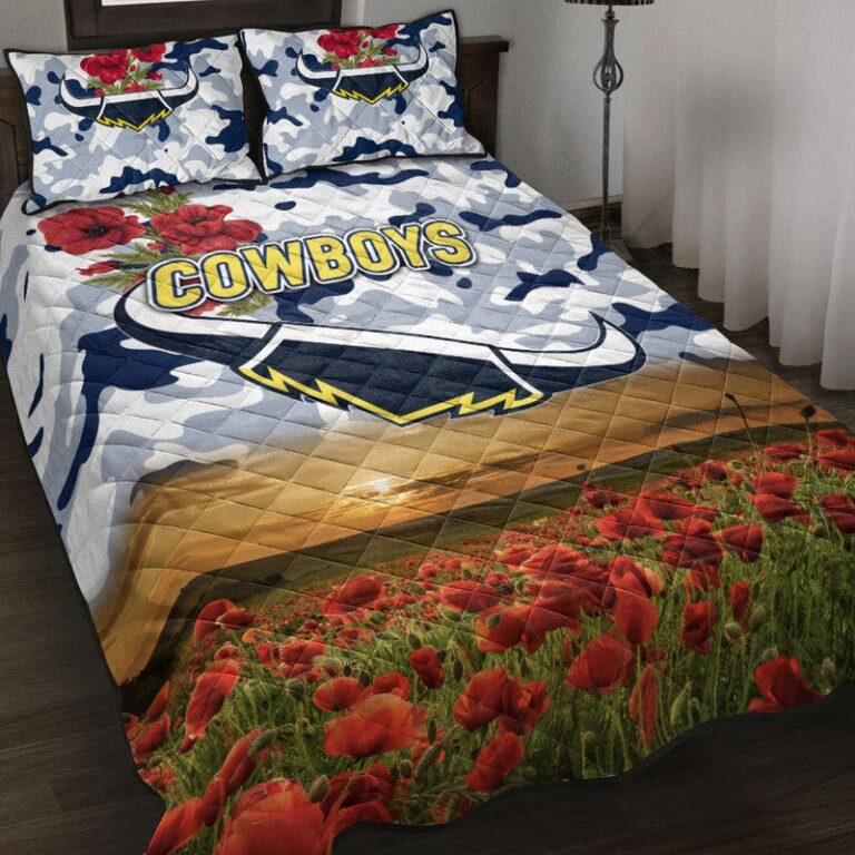 National Rugby League store - Loyal fans of North Queensland Cowboys's Quilt + 1/2 Pillow Cases:vintage National Rugby League suit,uniform,apparel,shirts,merch,hoodie,jackets,shorts,sweatshirt,outfits,clothes