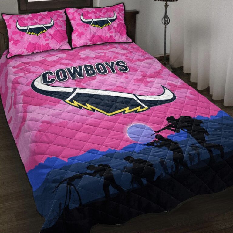National Rugby League store - Loyal fans of North Queensland Cowboys's Quilt + 1/2 Pillow Cases:vintage National Rugby League suit,uniform,apparel,shirts,merch,hoodie,jackets,shorts,sweatshirt,outfits,clothes