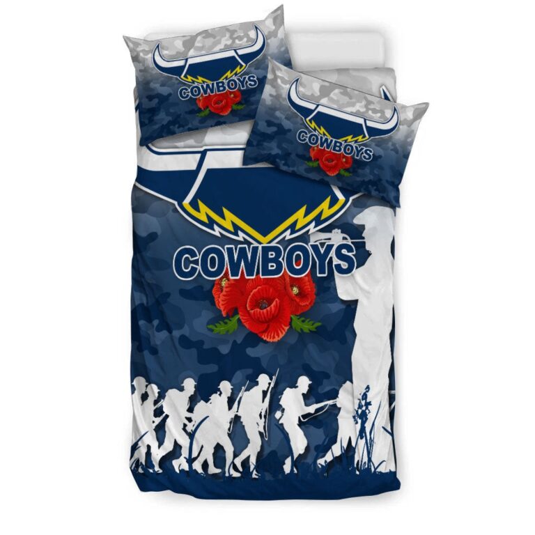 National Rugby League store - Loyal fans of North Queensland Cowboys's Bedding Duvet Cover + 1/2 Pillow Cases:vintage National Rugby League suit,uniform,apparel,shirts,merch,hoodie,jackets,shorts,sweatshirt,outfits,clothes