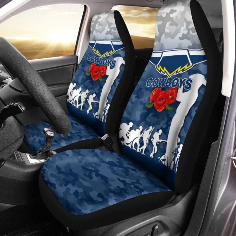 National Rugby League store - Loyal fans of North Queensland Cowboys's Set 2 Car Seat Cover:vintage National Rugby League suit,uniform,apparel,shirts,merch,hoodie,jackets,shorts,sweatshirt,outfits,clothes