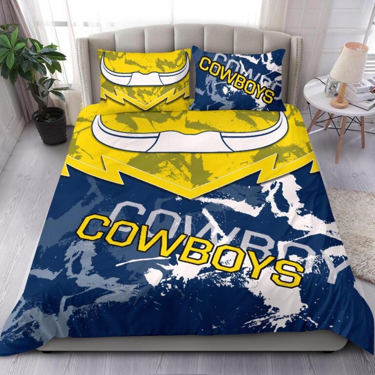 National Rugby League store - Loyal fans of North Queensland Cowboys's Bedding Duvet Cover + 1/2 Pillow Cases:vintage National Rugby League suit,uniform,apparel,shirts,merch,hoodie,jackets,shorts,sweatshirt,outfits,clothes