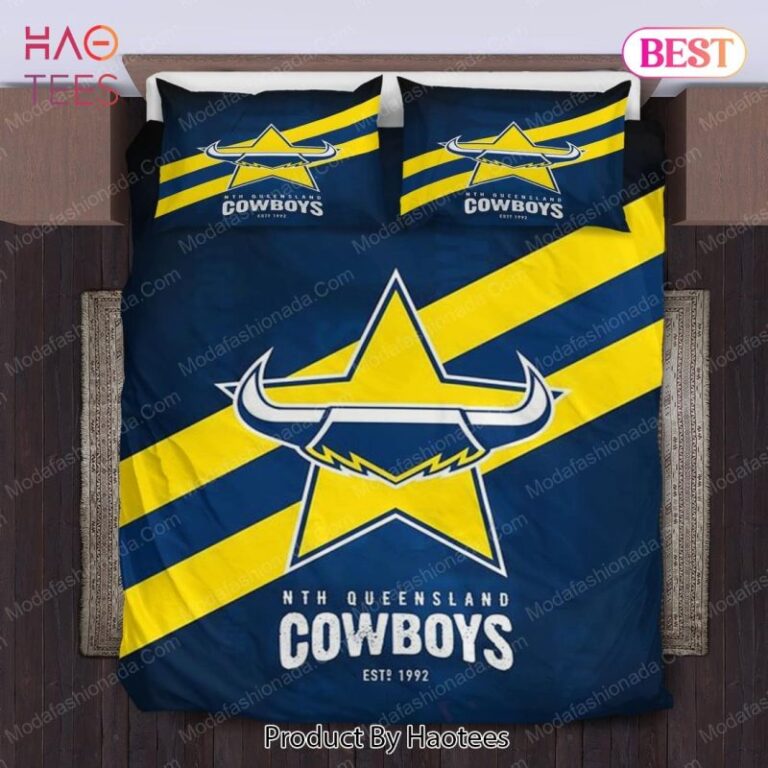 National Rugby League store - Loyal fans of North Queensland Cowboys's Bedding Duvet Cover + 1/2 Pillow Cases:vintage National Rugby League suit,uniform,apparel,shirts,merch,hoodie,jackets,shorts,sweatshirt,outfits,clothes