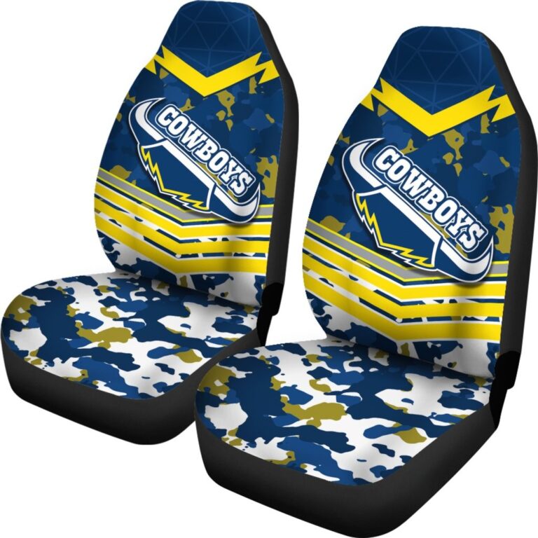 National Rugby League store - Loyal fans of North Queensland Cowboys's Set 2 Car Seat Cover:vintage National Rugby League suit,uniform,apparel,shirts,merch,hoodie,jackets,shorts,sweatshirt,outfits,clothes