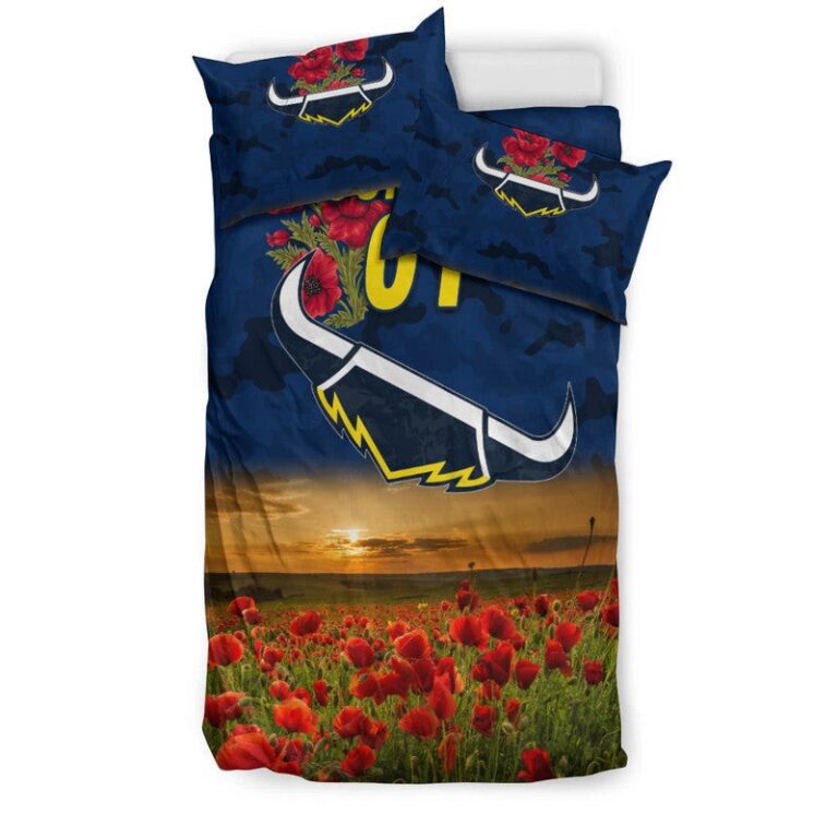 National Rugby League store - Loyal fans of North Queensland Cowboys's Bedding Duvet Cover + 1/2 Pillow Cases:vintage National Rugby League suit,uniform,apparel,shirts,merch,hoodie,jackets,shorts,sweatshirt,outfits,clothes