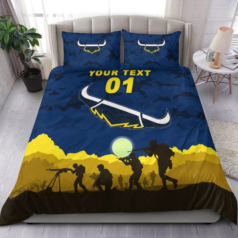 National Rugby League store - Loyal fans of North Queensland Cowboys's Bedding Duvet Cover + 1/2 Pillow Cases:vintage National Rugby League suit,uniform,apparel,shirts,merch,hoodie,jackets,shorts,sweatshirt,outfits,clothes
