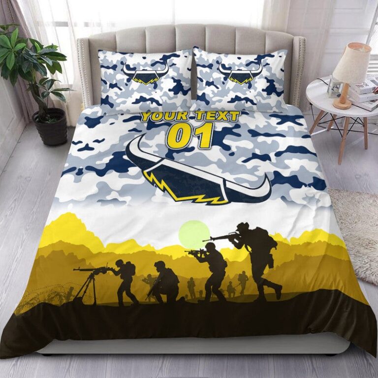 National Rugby League store - Loyal fans of North Queensland Cowboys's Bedding Duvet Cover + 1/2 Pillow Cases:vintage National Rugby League suit,uniform,apparel,shirts,merch,hoodie,jackets,shorts,sweatshirt,outfits,clothes