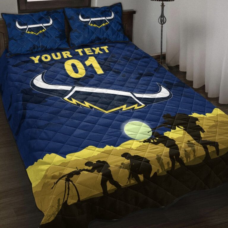 National Rugby League store - Loyal fans of North Queensland Cowboys's Quilt + 1/2 Pillow Cases:vintage National Rugby League suit,uniform,apparel,shirts,merch,hoodie,jackets,shorts,sweatshirt,outfits,clothes