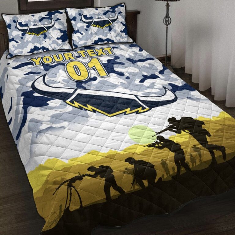 National Rugby League store - Loyal fans of North Queensland Cowboys's Quilt + 1/2 Pillow Cases:vintage National Rugby League suit,uniform,apparel,shirts,merch,hoodie,jackets,shorts,sweatshirt,outfits,clothes