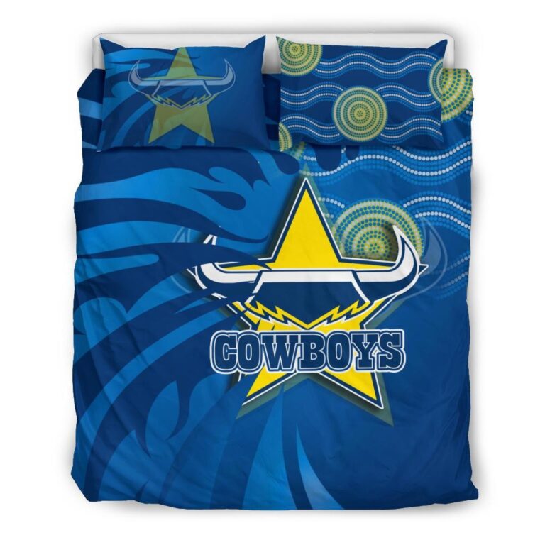 National Rugby League store - Loyal fans of North Queensland Cowboys's Bedding Duvet Cover + 1/2 Pillow Cases:vintage National Rugby League suit,uniform,apparel,shirts,merch,hoodie,jackets,shorts,sweatshirt,outfits,clothes