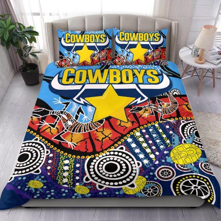 National Rugby League store - Loyal fans of North Queensland Cowboys's Bedding Duvet Cover + 1/2 Pillow Cases:vintage National Rugby League suit,uniform,apparel,shirts,merch,hoodie,jackets,shorts,sweatshirt,outfits,clothes