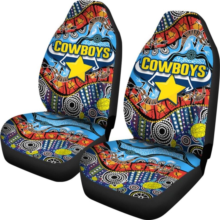 National Rugby League store - Loyal fans of North Queensland Cowboys's Set 2 Car Seat Cover:vintage National Rugby League suit,uniform,apparel,shirts,merch,hoodie,jackets,shorts,sweatshirt,outfits,clothes