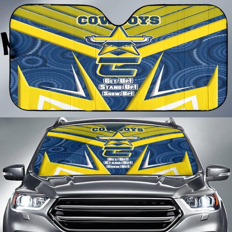 National Rugby League store - Loyal fans of North Queensland Cowboys's Auto Sun Shades:vintage National Rugby League suit,uniform,apparel,shirts,merch,hoodie,jackets,shorts,sweatshirt,outfits,clothes