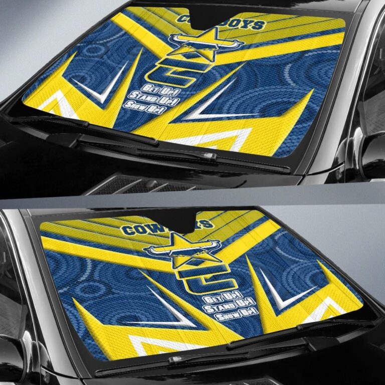 National Rugby League store - Loyal fans of North Queensland Cowboys's Auto Sun Shades:vintage National Rugby League suit,uniform,apparel,shirts,merch,hoodie,jackets,shorts,sweatshirt,outfits,clothes