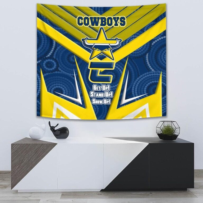 National Rugby League store - Loyal fans of North Queensland Cowboys's Wall Tapestry:vintage National Rugby League suit,uniform,apparel,shirts,merch,hoodie,jackets,shorts,sweatshirt,outfits,clothes