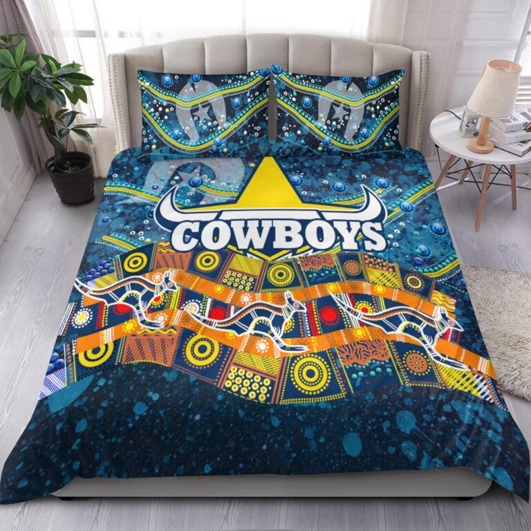 National Rugby League store - Loyal fans of North Queensland Cowboys's Bedding Duvet Cover + 1/2 Pillow Cases:vintage National Rugby League suit,uniform,apparel,shirts,merch,hoodie,jackets,shorts,sweatshirt,outfits,clothes