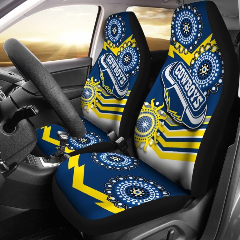 National Rugby League store - Loyal fans of North Queensland Cowboys's Set 2 Car Seat Cover:vintage National Rugby League suit,uniform,apparel,shirts,merch,hoodie,jackets,shorts,sweatshirt,outfits,clothes