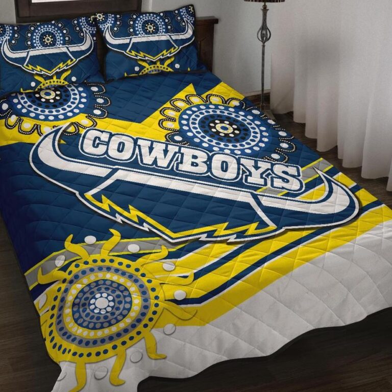 National Rugby League store - Loyal fans of North Queensland Cowboys's Quilt + 1/2 Pillow Cases:vintage National Rugby League suit,uniform,apparel,shirts,merch,hoodie,jackets,shorts,sweatshirt,outfits,clothes