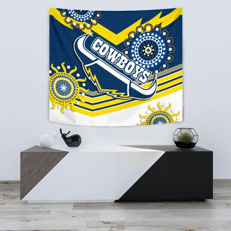 National Rugby League store - Loyal fans of North Queensland Cowboys's Wall Tapestry:vintage National Rugby League suit,uniform,apparel,shirts,merch,hoodie,jackets,shorts,sweatshirt,outfits,clothes