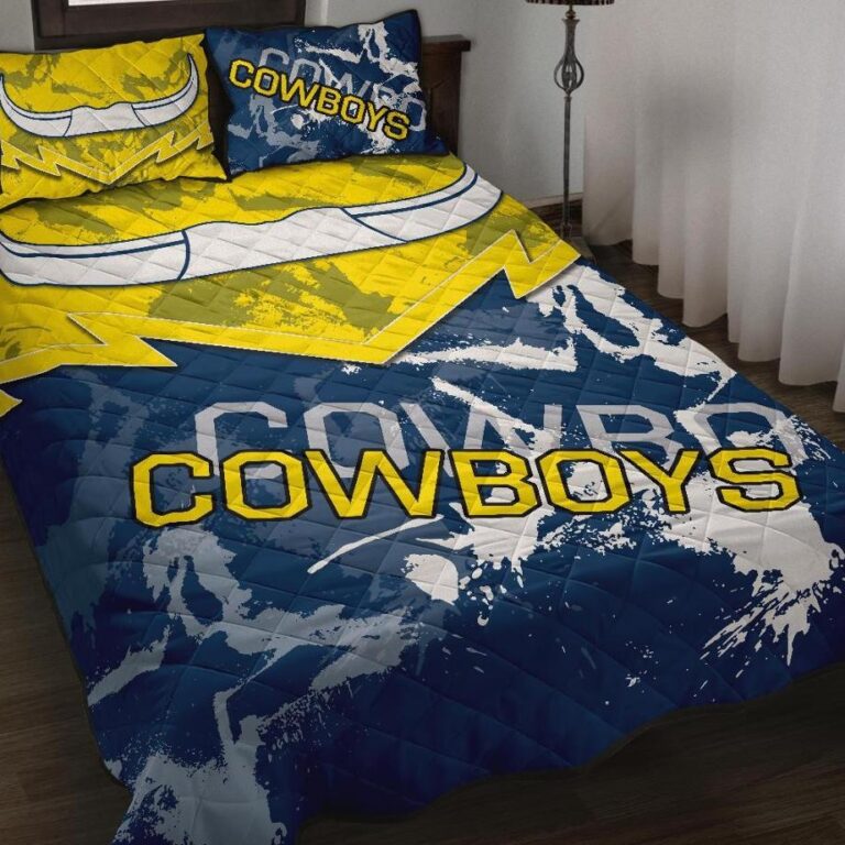 National Rugby League store - Loyal fans of North Queensland Cowboys's Quilt + 1/2 Pillow Cases:vintage National Rugby League suit,uniform,apparel,shirts,merch,hoodie,jackets,shorts,sweatshirt,outfits,clothes