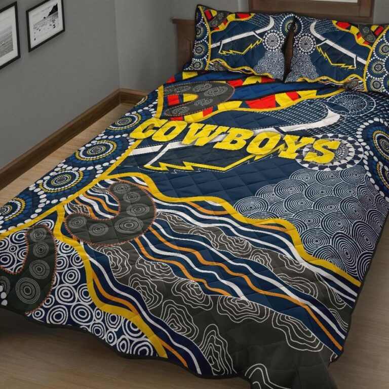 National Rugby League store - Loyal fans of North Queensland Cowboys's Quilt + 1/2 Pillow Cases:vintage National Rugby League suit,uniform,apparel,shirts,merch,hoodie,jackets,shorts,sweatshirt,outfits,clothes