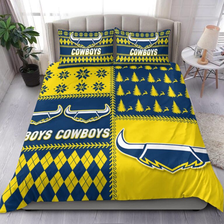 National Rugby League store - Loyal fans of North Queensland Cowboys's Bedding Duvet Cover + 1/2 Pillow Cases:vintage National Rugby League suit,uniform,apparel,shirts,merch,hoodie,jackets,shorts,sweatshirt,outfits,clothes