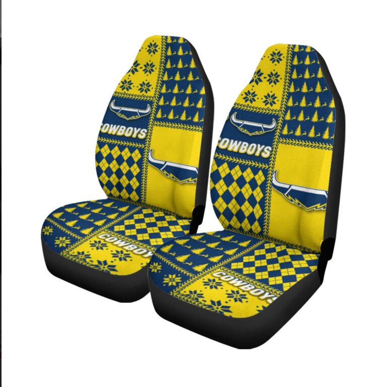 National Rugby League store - Loyal fans of North Queensland Cowboys's Set 2 Car Seat Cover:vintage National Rugby League suit,uniform,apparel,shirts,merch,hoodie,jackets,shorts,sweatshirt,outfits,clothes
