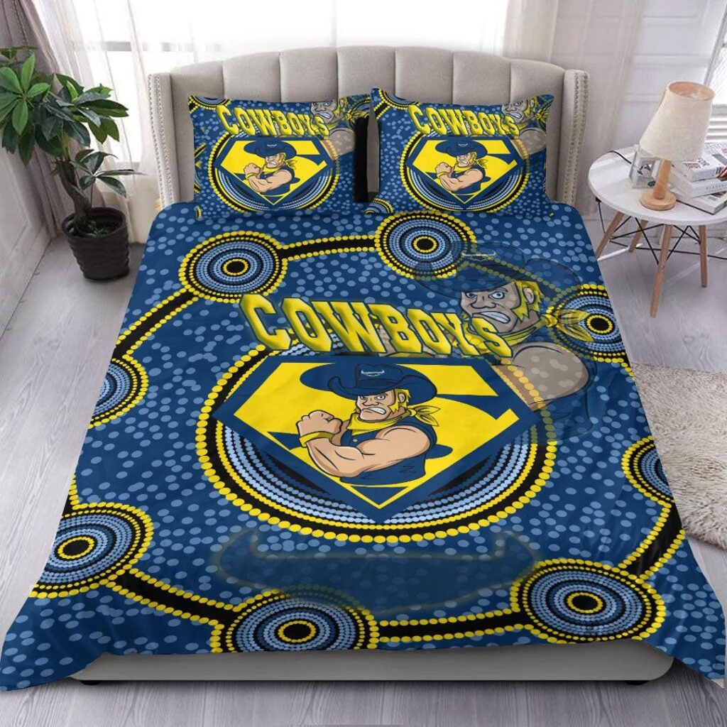 National Rugby League store - Loyal fans of North Queensland Cowboys's Bedding Duvet Cover + 1/2 Pillow Cases:vintage National Rugby League suit,uniform,apparel,shirts,merch,hoodie,jackets,shorts,sweatshirt,outfits,clothes