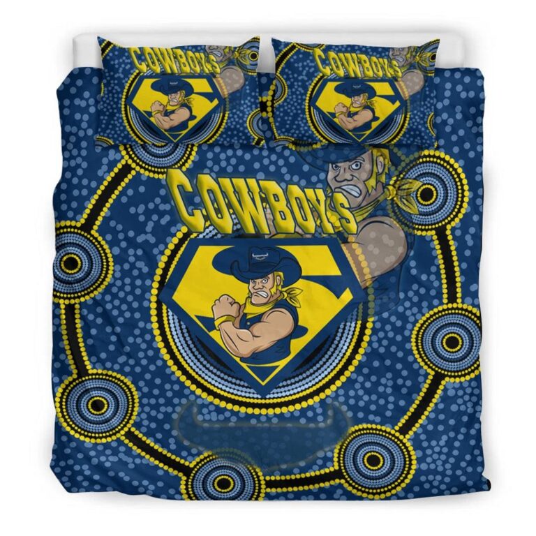 National Rugby League store - Loyal fans of North Queensland Cowboys's Bedding Duvet Cover + 1/2 Pillow Cases:vintage National Rugby League suit,uniform,apparel,shirts,merch,hoodie,jackets,shorts,sweatshirt,outfits,clothes