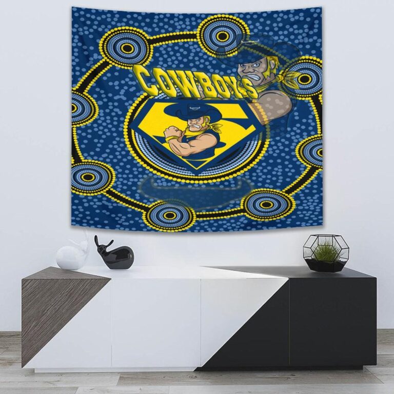 National Rugby League store - Loyal fans of North Queensland Cowboys's Wall Tapestry:vintage National Rugby League suit,uniform,apparel,shirts,merch,hoodie,jackets,shorts,sweatshirt,outfits,clothes