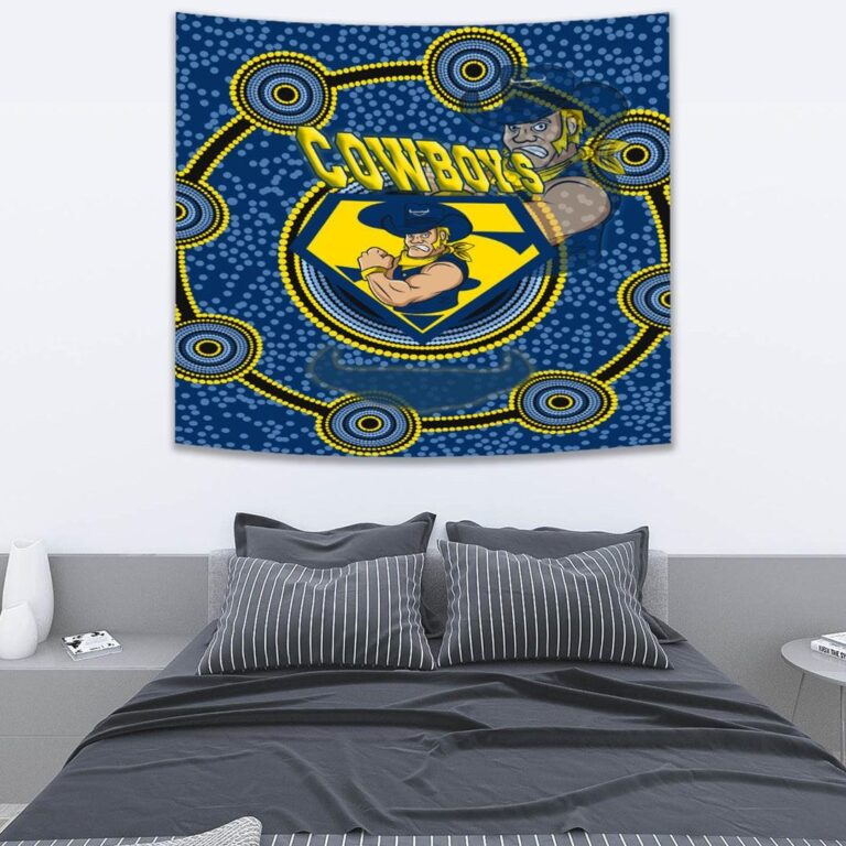 National Rugby League store - Loyal fans of North Queensland Cowboys's Wall Tapestry:vintage National Rugby League suit,uniform,apparel,shirts,merch,hoodie,jackets,shorts,sweatshirt,outfits,clothes