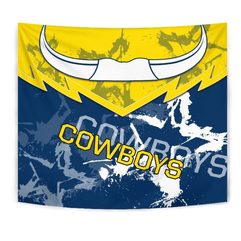 National Rugby League store - Loyal fans of North Queensland Cowboys's Wall Tapestry:vintage National Rugby League suit,uniform,apparel,shirts,merch,hoodie,jackets,shorts,sweatshirt,outfits,clothes