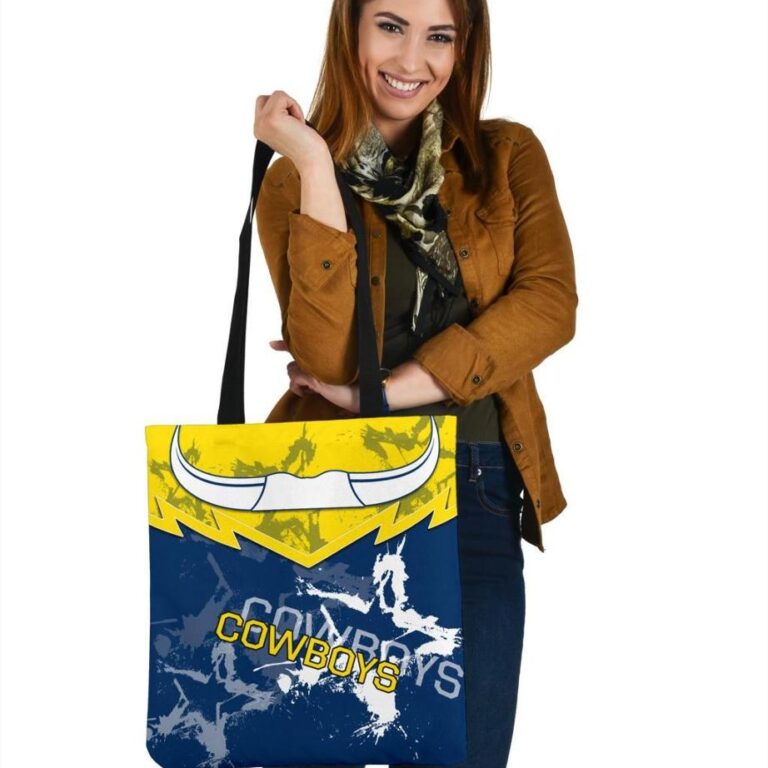 National Rugby League store - Loyal fans of North Queensland Cowboys's Tote Bag:vintage National Rugby League suit,uniform,apparel,shirts,merch,hoodie,jackets,shorts,sweatshirt,outfits,clothes