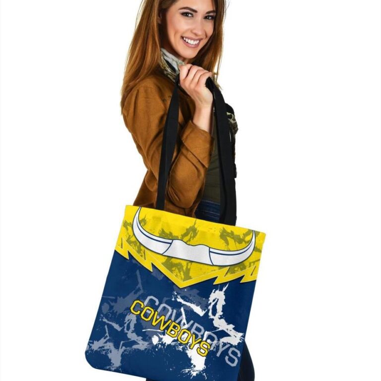 National Rugby League store - Loyal fans of North Queensland Cowboys's Tote Bag:vintage National Rugby League suit,uniform,apparel,shirts,merch,hoodie,jackets,shorts,sweatshirt,outfits,clothes