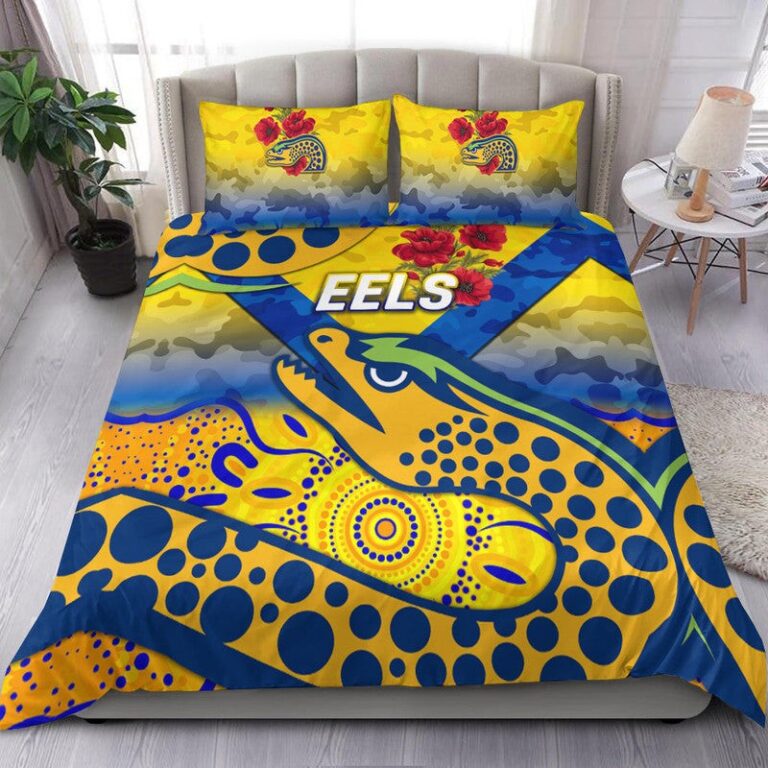 National Rugby League store - Loyal fans of Parramatta Eels's Bedding Duvet Cover + 1/2 Pillow Cases:vintage National Rugby League suit,uniform,apparel,shirts,merch,hoodie,jackets,shorts,sweatshirt,outfits,clothes
