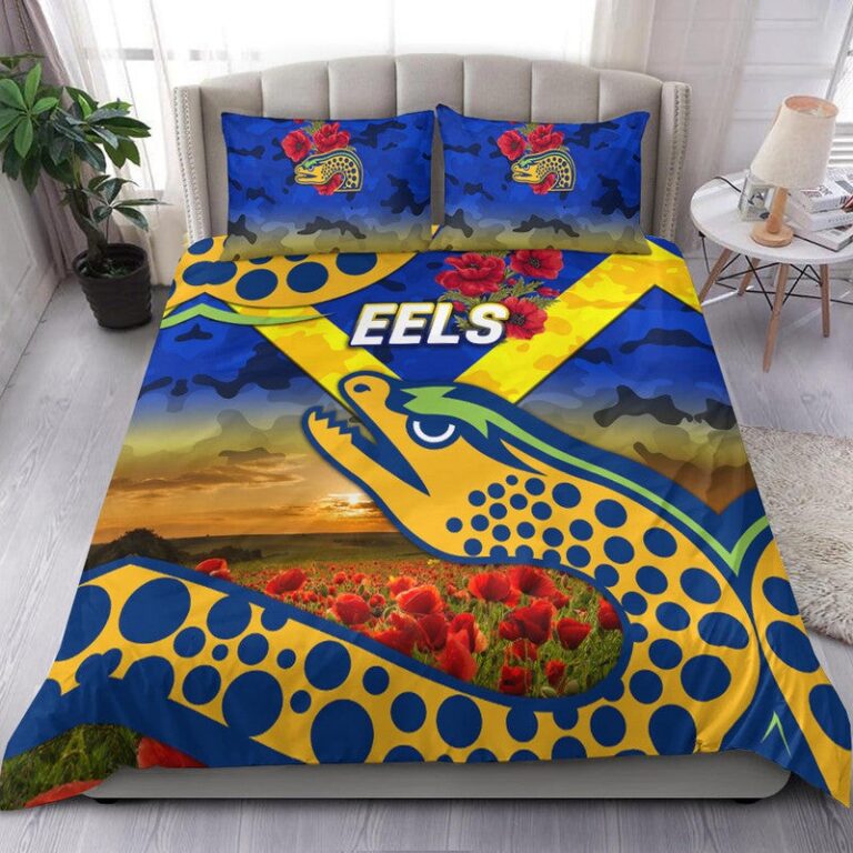 National Rugby League store - Loyal fans of Parramatta Eels's Bedding Duvet Cover + 1/2 Pillow Cases:vintage National Rugby League suit,uniform,apparel,shirts,merch,hoodie,jackets,shorts,sweatshirt,outfits,clothes