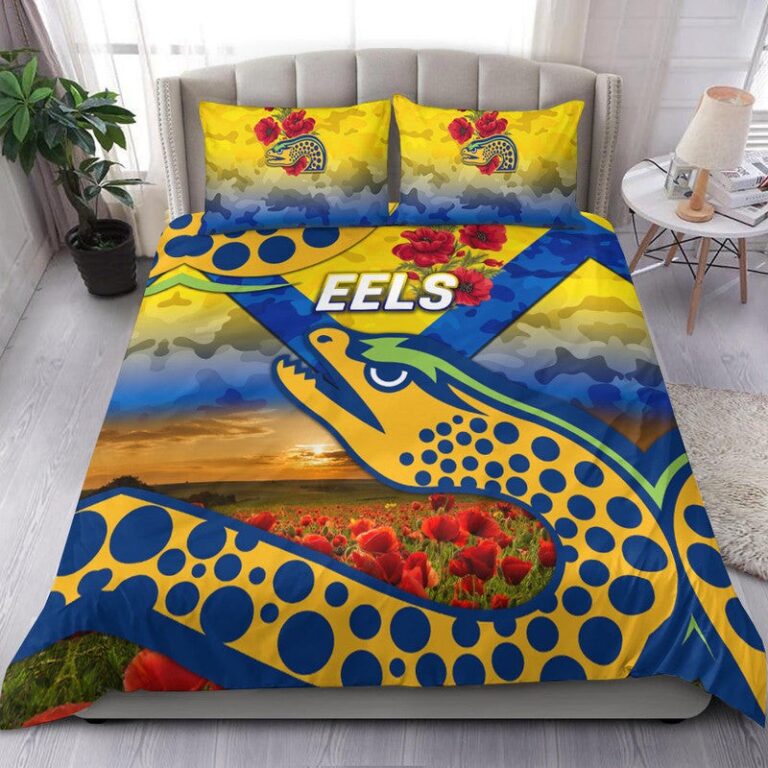 National Rugby League store - Loyal fans of Parramatta Eels's Bedding Duvet Cover + 1/2 Pillow Cases:vintage National Rugby League suit,uniform,apparel,shirts,merch,hoodie,jackets,shorts,sweatshirt,outfits,clothes