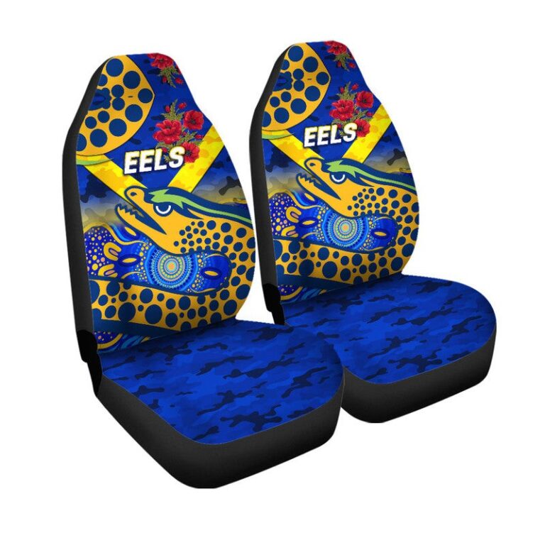 National Rugby League store - Loyal fans of Parramatta Eels's Set 2 Car Seat Cover:vintage National Rugby League suit,uniform,apparel,shirts,merch,hoodie,jackets,shorts,sweatshirt,outfits,clothes