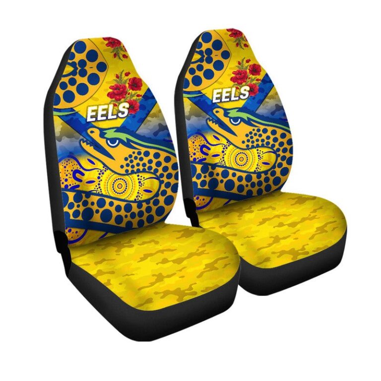 National Rugby League store - Loyal fans of Parramatta Eels's Set 2 Car Seat Cover:vintage National Rugby League suit,uniform,apparel,shirts,merch,hoodie,jackets,shorts,sweatshirt,outfits,clothes