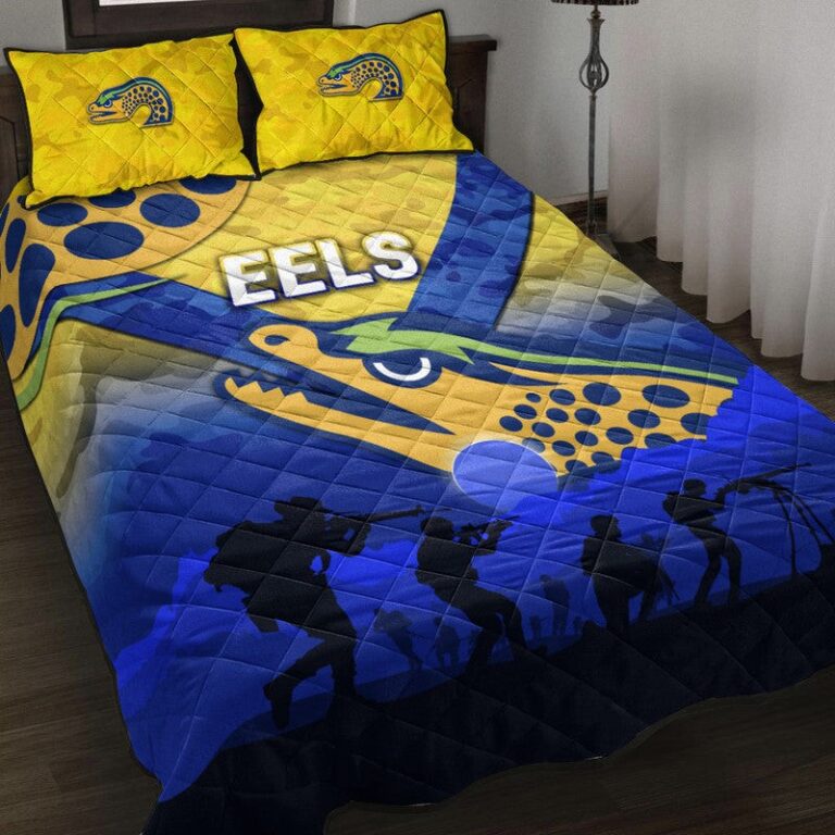 National Rugby League store - Loyal fans of Parramatta Eels's Quilt + 1/2 Pillow Cases:vintage National Rugby League suit,uniform,apparel,shirts,merch,hoodie,jackets,shorts,sweatshirt,outfits,clothes