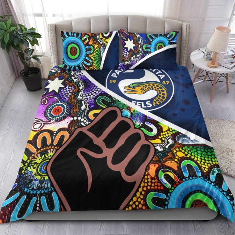 National Rugby League store - Loyal fans of Parramatta Eels's Bedding Duvet Cover + 1/2 Pillow Cases:vintage National Rugby League suit,uniform,apparel,shirts,merch,hoodie,jackets,shorts,sweatshirt,outfits,clothes