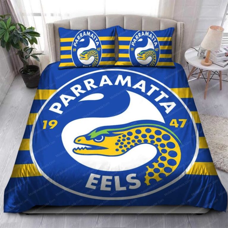 National Rugby League store - Loyal fans of Parramatta Eels's Bedding Duvet Cover + 1/2 Pillow Cases:vintage National Rugby League suit,uniform,apparel,shirts,merch,hoodie,jackets,shorts,sweatshirt,outfits,clothes