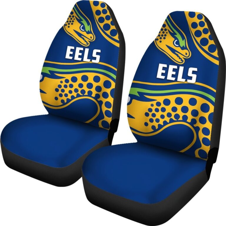 National Rugby League store - Loyal fans of Parramatta Eels's Set 2 Car Seat Cover:vintage National Rugby League suit,uniform,apparel,shirts,merch,hoodie,jackets,shorts,sweatshirt,outfits,clothes