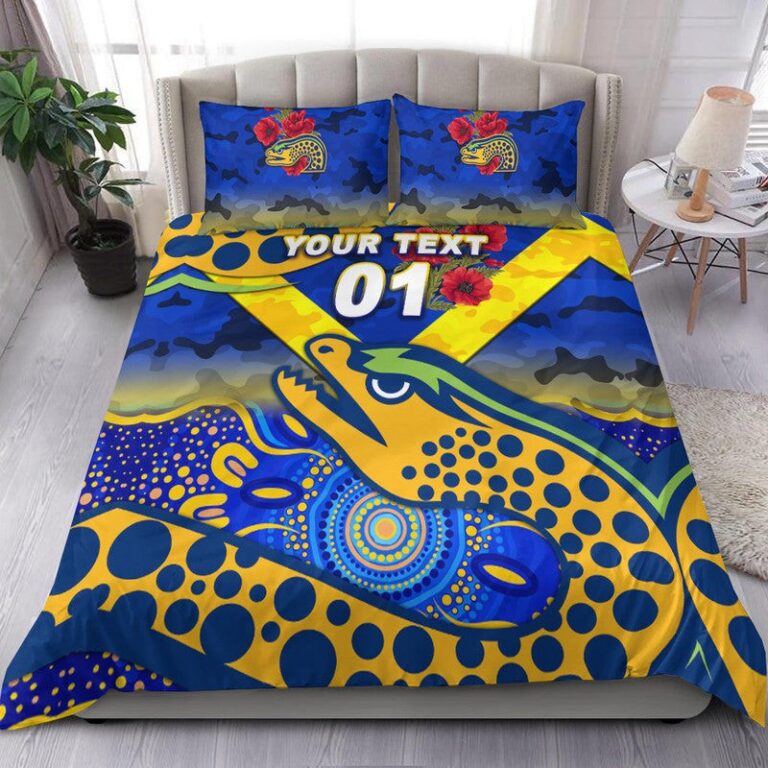 National Rugby League store - Loyal fans of Parramatta Eels's Bedding Duvet Cover + 1/2 Pillow Cases:vintage National Rugby League suit,uniform,apparel,shirts,merch,hoodie,jackets,shorts,sweatshirt,outfits,clothes