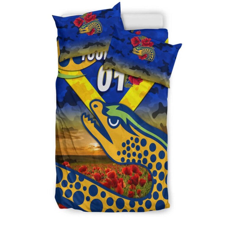 National Rugby League store - Loyal fans of Parramatta Eels's Bedding Duvet Cover + 1/2 Pillow Cases:vintage National Rugby League suit,uniform,apparel,shirts,merch,hoodie,jackets,shorts,sweatshirt,outfits,clothes