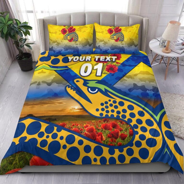National Rugby League store - Loyal fans of Parramatta Eels's Bedding Duvet Cover + 1/2 Pillow Cases:vintage National Rugby League suit,uniform,apparel,shirts,merch,hoodie,jackets,shorts,sweatshirt,outfits,clothes